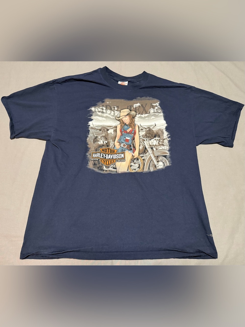 Harley Davidson The Ranch College Station Texas Double Sided T Shirt Men’s XXL
